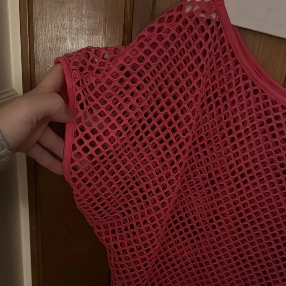 Pink Mesh Top - Picture 3 of 3